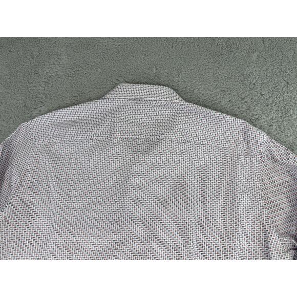 Umberto Carro Italy Positano Multicolor Geometric Print Casual Shirt Men 17/43 - Picture 4 of 15